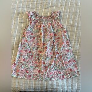 Bonpoint Floral Smocked Dress with Pink and Green